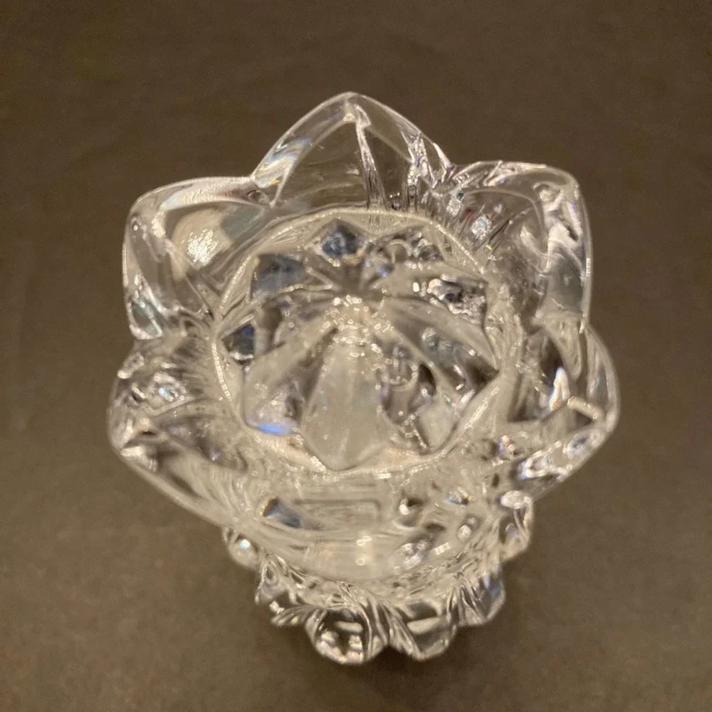 Gorham Vtg Tulip Crystal Salt & Pepper Shakers‎ 3.5